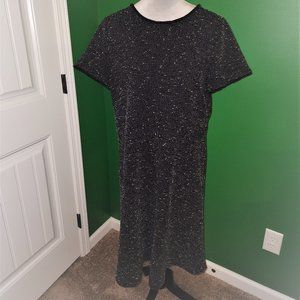 Loft Black Sparkly Sheath Dress Size 16T
